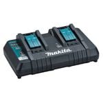 Makita 18V Li-lon Cordless Battery Same Time Dual Port Charger 196936-0