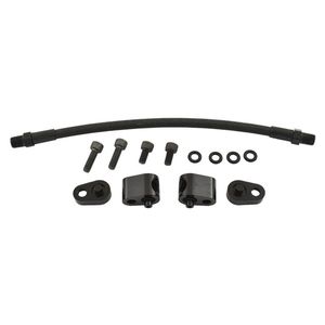 Calflow LS Cylinder Head Coolant Steam Port Crossover Throttle Body Bypass Kit - Black