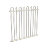 ProtectorAl 0350 - 1200 x 1200 mm Surfmist Aluminium Pool Fence Panel Loop & Spear