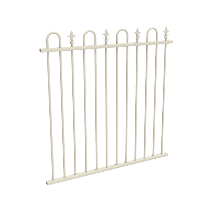 ProtectorAl 0350 - 1200 x 1200 mm Surfmist Aluminium Pool Fence Panel Loop & Spear