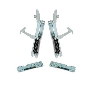 Oven Door Hinges Complete Kit Assembly With Supports 931330461kit. Suits Smeg