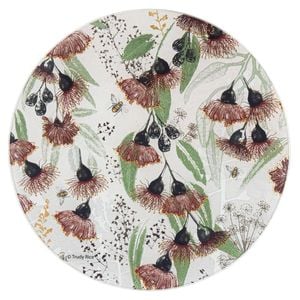 Ashdene Trudy's Garden Prins Round Kitchen Mat Surface Protector 30x30cm Silver