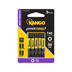 Kango 50mm TX40 HyperTorque Impact Driver Bit - 5 Pack