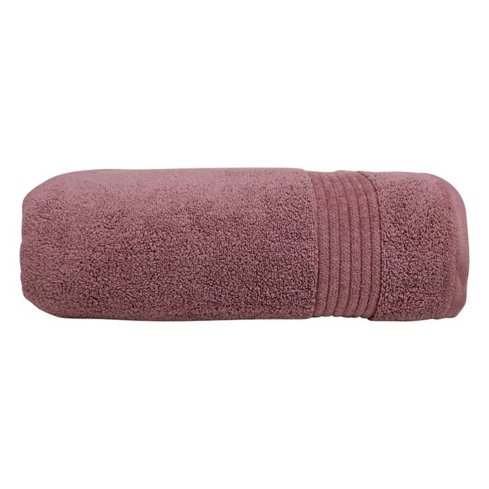 Bas Phillips Valencia Zero Twist Cotton Bath Sheet 80 X 160cm Dusty Rose