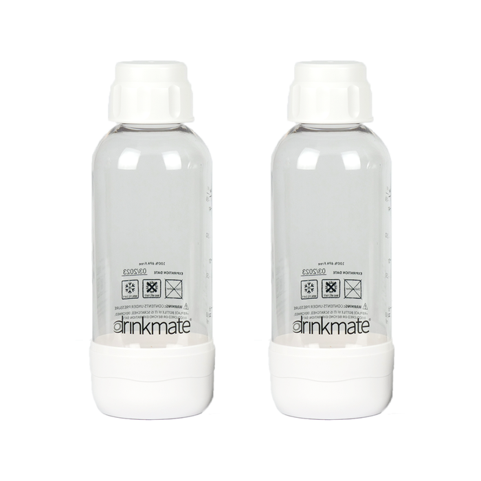 Drinkmate 0.5 Litre Bottles - Twin Pack White