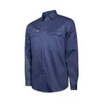 Hard Yakka Navy Core Lightweight Vented Long Sleeve Shirt - Size L