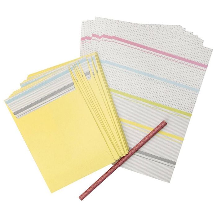 40pc Lantern Studios A5 Sheet/envelope Writing Letters Stationery Set Candy