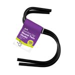 Jack 100mm Black Round Hanging Basket Hook - 2 Pack