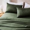 MyHouse Riley Bamboo Cotton Pillowcase Pair  48X73cm Bamboo/Cotton  - Moss - Standard