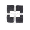 Bloomington Soft Diamond Fleece Throw Rug 127 x 152 cm Charcoal
