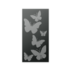 Walpix 1775 x 875 x 2.0mm Perforated Aluminium Decorative Screen Folded Profile Butterfly - Charcoal