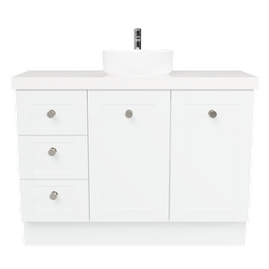 New England Joinery 1200mm Diadem Centre Basin Freedom Top Floor Standing Vanity