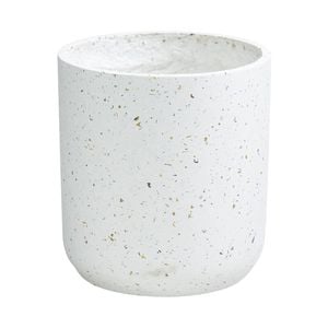 Eden 15cm White Terrazzo Indoor Concrete Planter