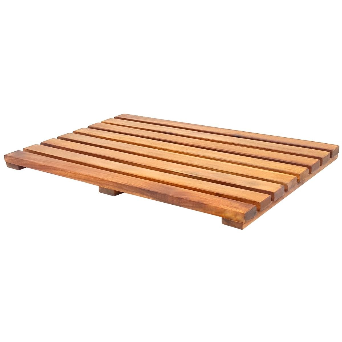 Estilo 59.5 x 39.5cm Timber Duck Board Bath Mat - Bunnings Australia
