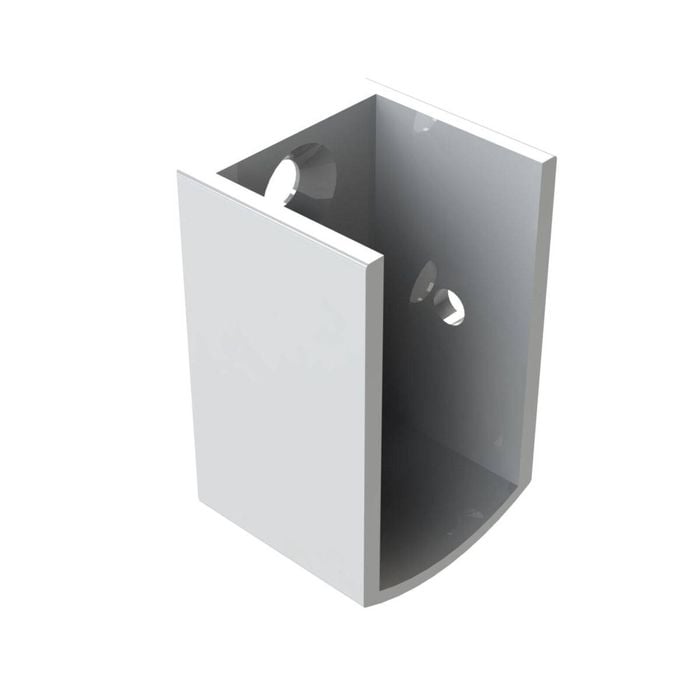 Emro White Shower Track Wall Mounting Bracket