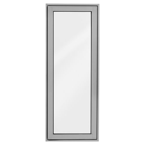 Polar View 600 x 1545mm Silver Grey Frosted Glass Openable Double ...
