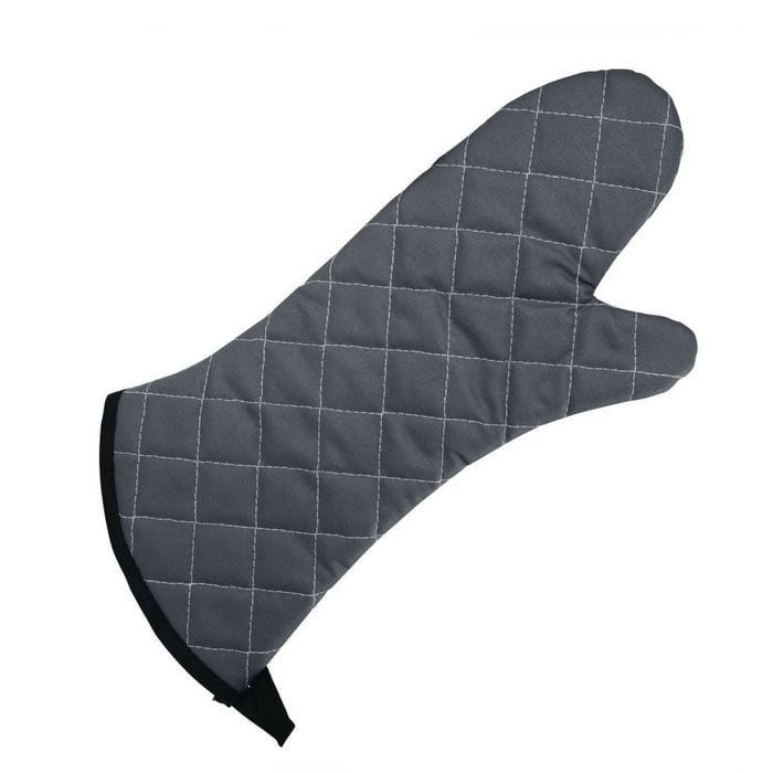 Vogue Oven Mitt Flame Retardant Charcoal 430mm Commercial Kitchen Heat Resistance