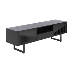 Modern Furniture MONTANA Entertainment TV Unit 160cm - Black Ash
