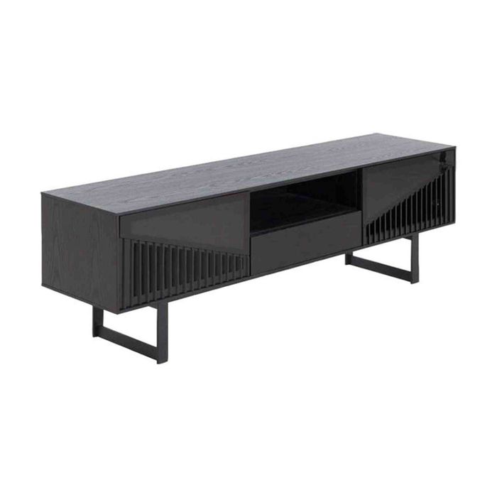 Modern Furniture MONTANA Entertainment TV Unit 160cm - Black Ash
