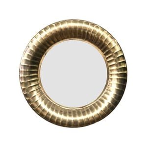 Ssh Collection Zane 60cm Wide Round Wall Mirror - Brass