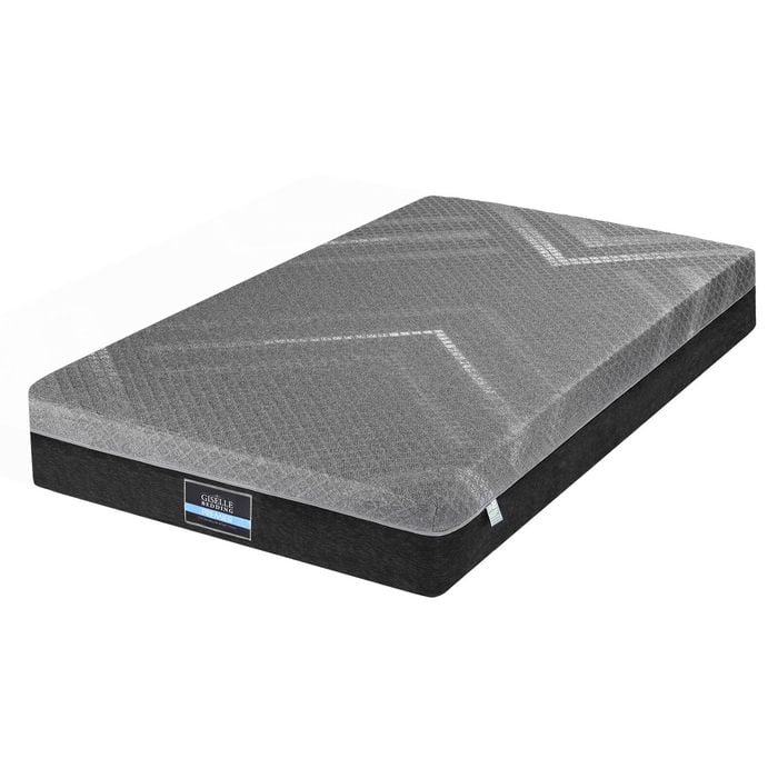 Giselle Single Mattress 26cm Firm Pocket Spring Dual Edge Support Dark Grey