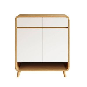 Foret 80cm Shoe Cabinet Modern Shelf Drawer Large Storage Rack Wood Cupboard