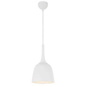 Telbix Polk Modern Pendant Hanging Lamp Light Metal White