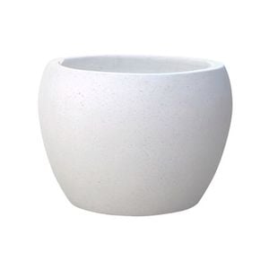 Northcote Pottery Large White Precinct Lite Moon Garden Pot