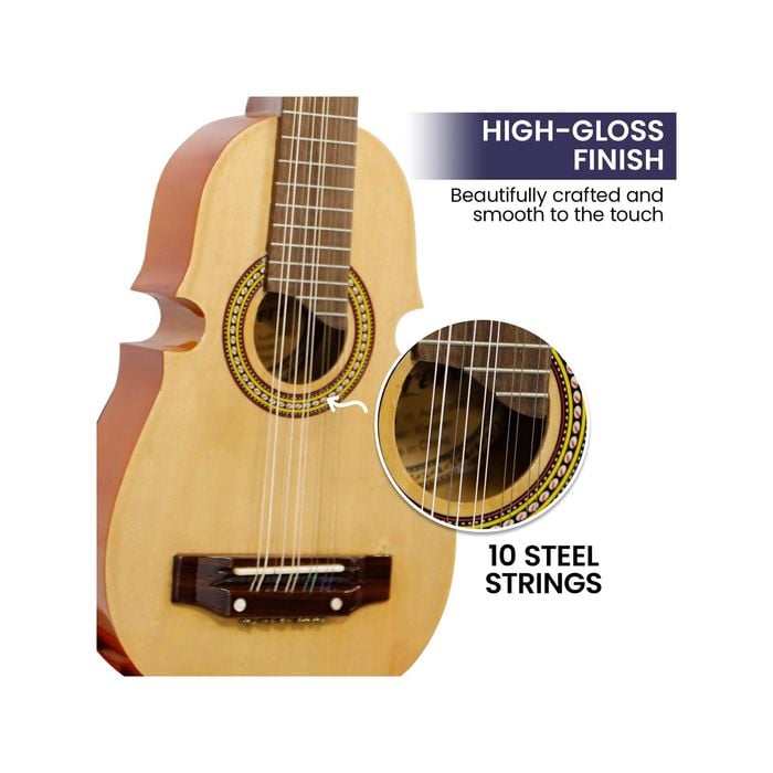 Karrera 25in Cuatro Guitar - Natural - Bunnings Australia