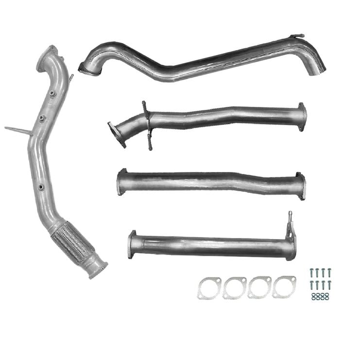Ignite Exhausts Turbo Back For Ford Ranger Px2/px3 3.2l No Cat & Straight Pipe Raw Aluminised Steel