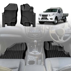 3D Floor Mats for Nissan Navara NP300 D23 Single Cab 2015-2025 Customized Heavy Duty Liners