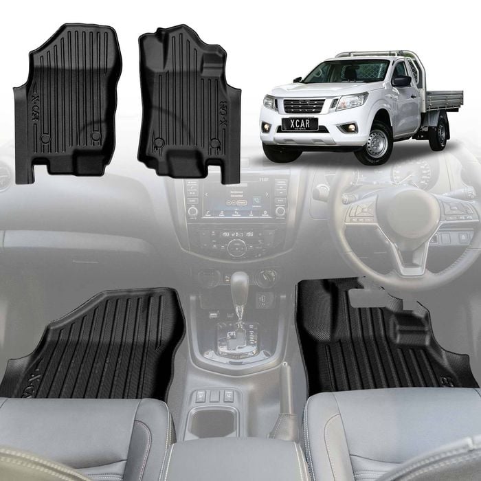 3D Floor Mats for Nissan Navara NP300 D23 Single Cab 2015-2025 Customized Heavy Duty Liners