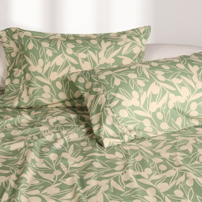 Odyssey Living Hunter Valley Thermal Flannel Bed Sheet Set Queen Olive