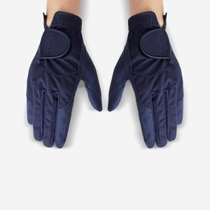 Decathlon - Women's Golf Pair Of Rw Gloves Navy Blue - Eu L