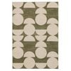 Loopsie-320cm X 230cm-moneo Green And Beige Geometric Washable Rug