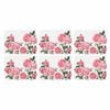 Ashdene Set of 6 Heritage Rose Table Placemats 29x21x0.4 cm