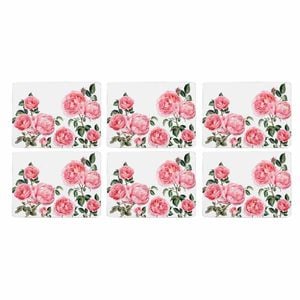 Ashdene Set of 6 Heritage Rose Table Placemats 29x21x0.4 cm