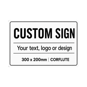 Pinnacle 300 x 200mm Corflute Custom Sign