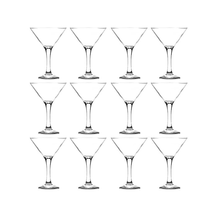 LAV Misket Martini Glasses - 175ml - Clear - Pack of 12