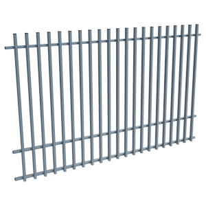 ProtectorAl 1201-2399W x 1500H Deep Ocean Aluminium Batten Pool Fence Panel with Mid Rail