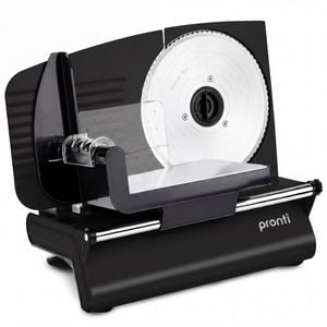Pronti Electric Deli And Food Slicer 200w With 2 Blades - Black