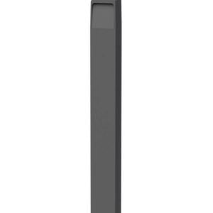 CLA Lighting Toren LED Tri-CCT Surface Mounted Dark Grey Bollard Light IP65 Black