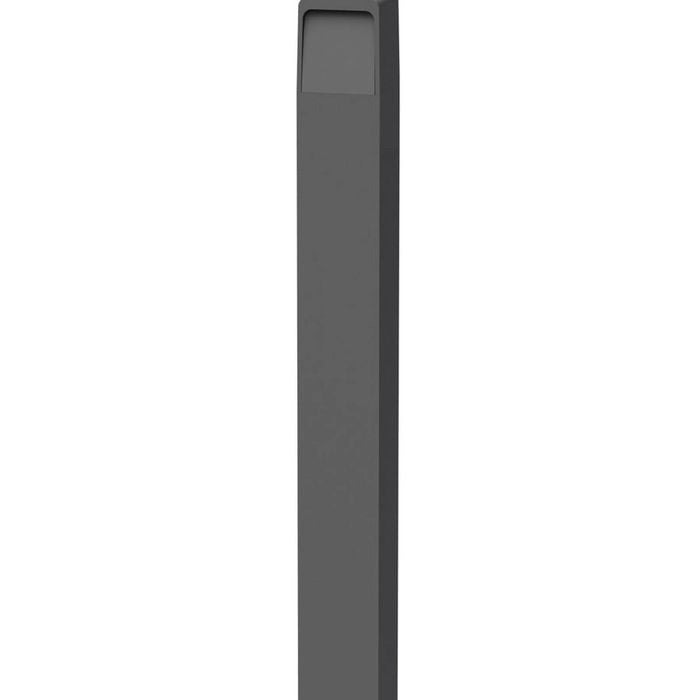CLA Lighting Toren LED Tri-CCT Surface Mounted Dark Grey Bollard Light IP65 Black
