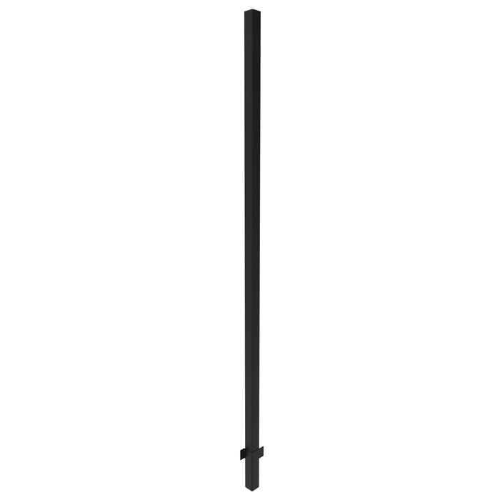 ProtectorAl 50 x 50 x 1800mm Black Aluminium Pool And Garden In-Ground Fence Post
