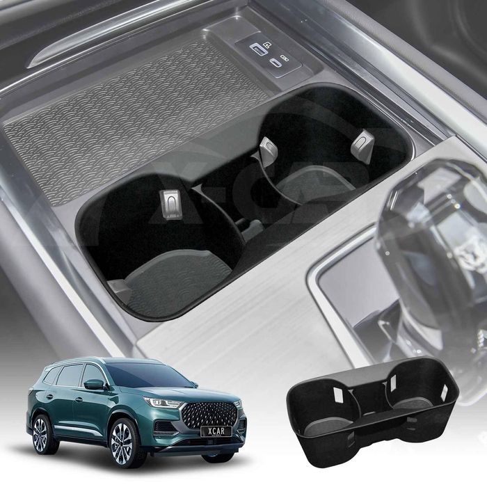 Cup Holder Insert For Chery Tiggo 8 Pro Max 2024-onwards Centre Console Rubber Interior Accessories