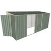 Build-a-Shed 1.5 x 4.5 x 2m Hinged Door Tunnel Shed With 2 Sliding Side Doors - Green