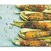 Lat-Lay of Grilled Sweet Corn  Print 100% Australian Made 150 x 100cm  (Stretched)