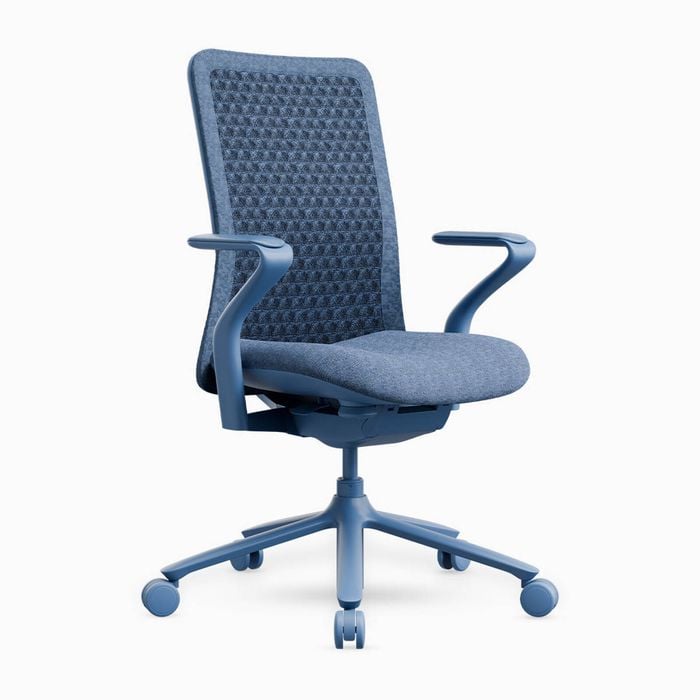 Desky Pro Ergonomic Mesh Chair - Deep Blue / No Headrest