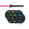 Smai 110kg Hd Bumper Plate Set Inc 20kg Barbell - 20kg Magenta Barbell