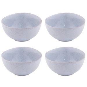 2x 2pc Ladelle Artisan Porcelain Speckled Bowl Set Home/Kitchen Glaze Blue